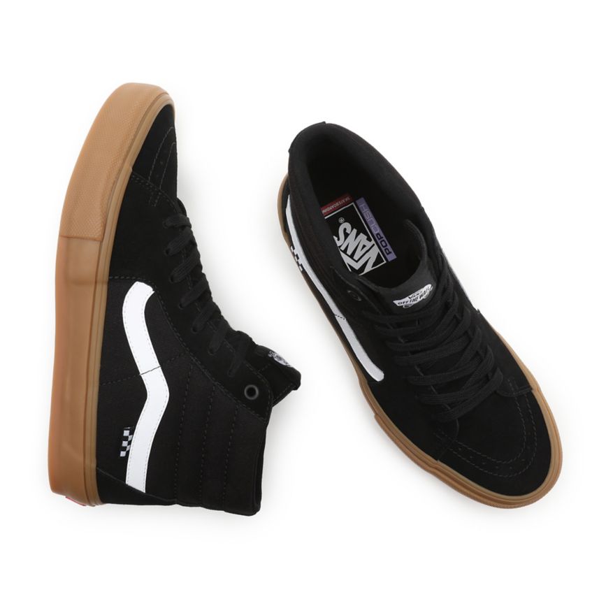 Tenis Altas Vans Skate SK8-Hi Mujer Negras | VN632V3UU60