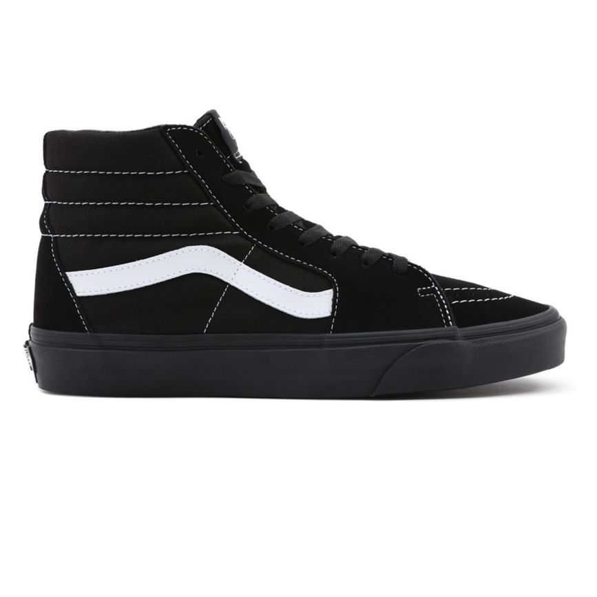 Tenis Altas Vans Suede Lona Sk8-Hi Hombre Negras | VN710G7WB05