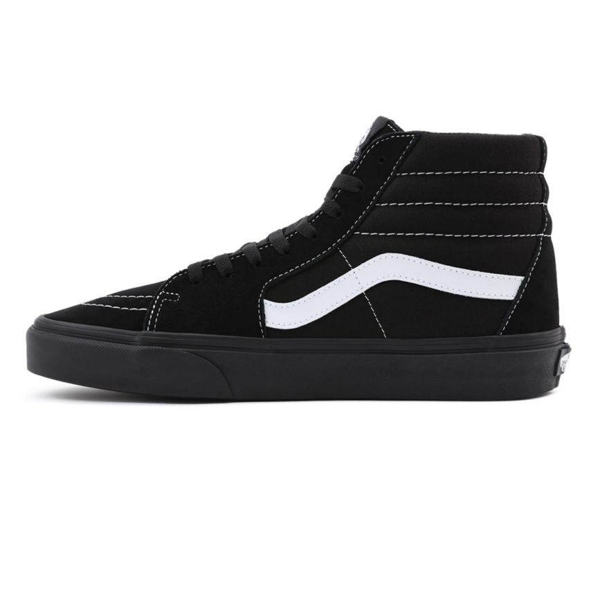 Tenis Altas Vans Suede Lona Sk8-Hi Hombre Negras | VN710G7WB05