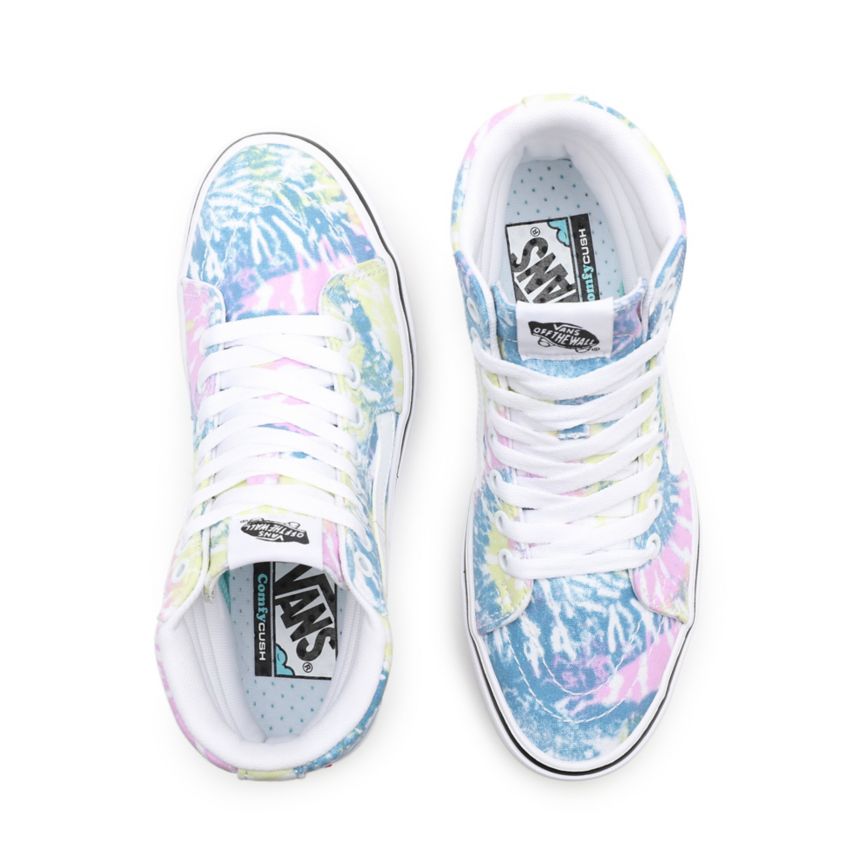 Tenis Altas Vans Tie-Dye ComfyCush SK8-Hi Mujer Multicolor | VN028R4CL18
