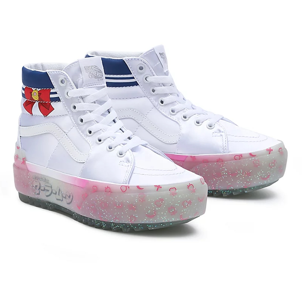 Tenis Altas Vans X Pretty Guardian Sailor Moon Sk8-hi Stacked Mujer Blancas | VN304O2JO95