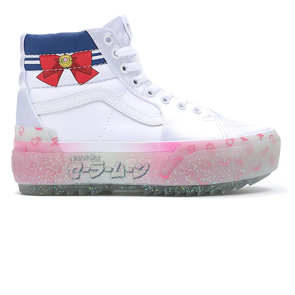 Tenis Altas Vans X Pretty Guardian Sailor Moon Sk8-hi Stacked Mujer Blancas | VN304O2JO95
