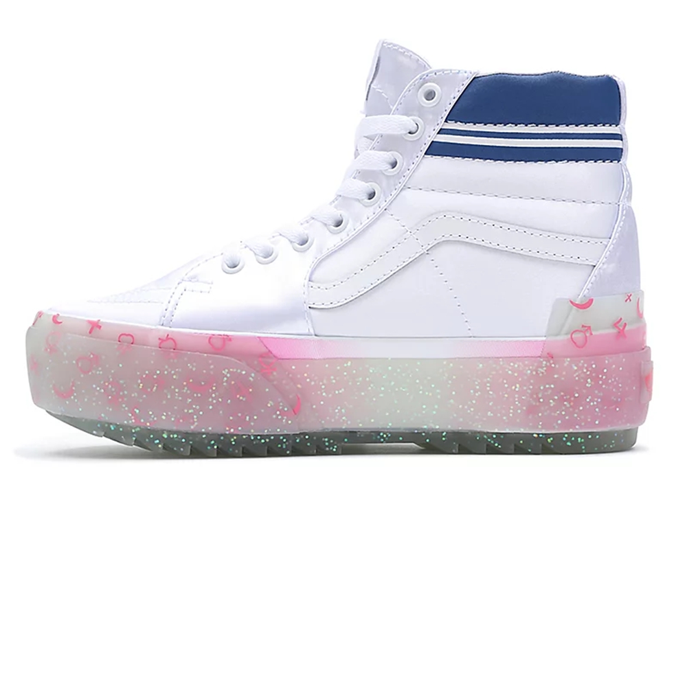 Tenis Altas Vans X Pretty Guardian Sailor Moon Sk8-hi Stacked Mujer Blancas | VN304O2JO95