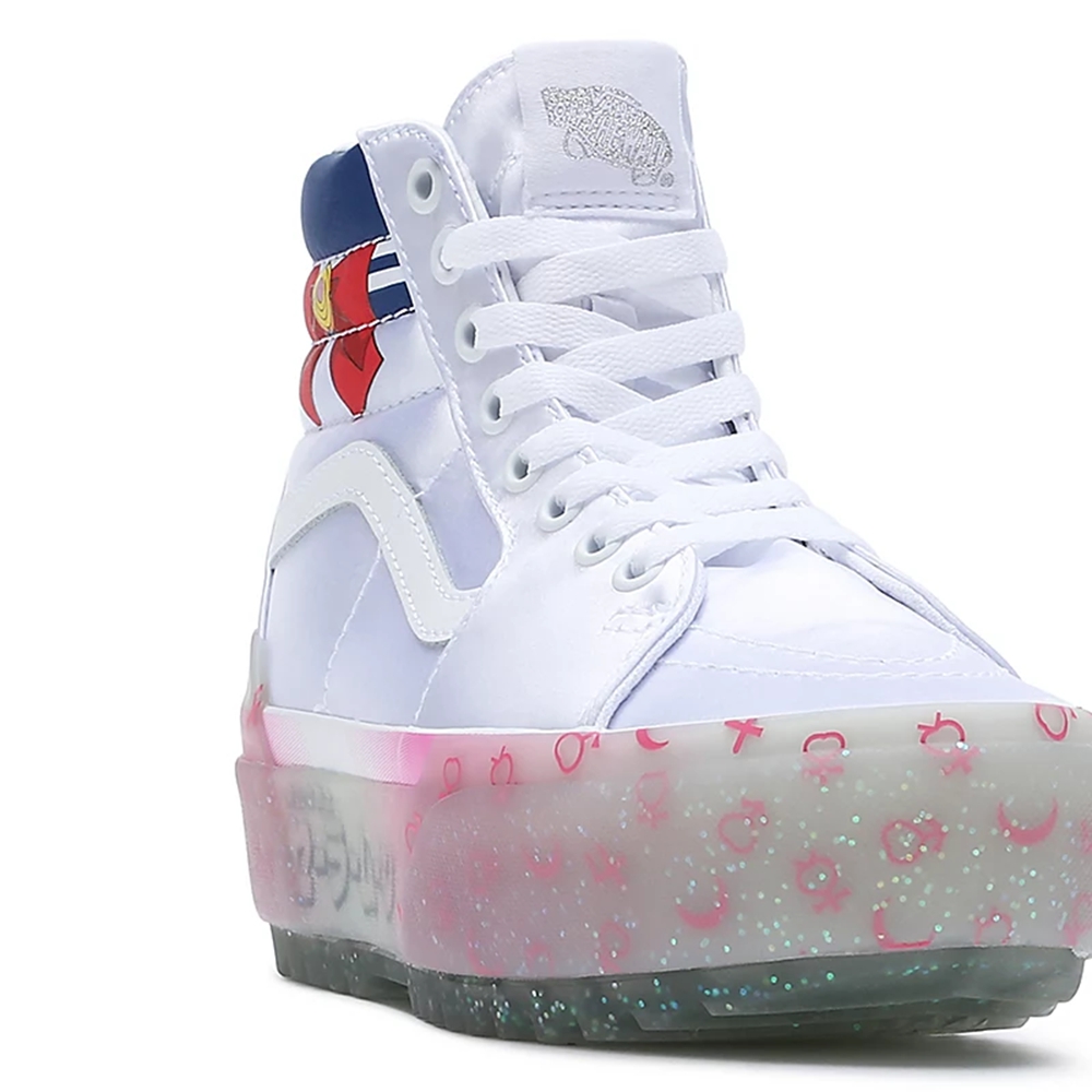 Tenis Altas Vans X Pretty Guardian Sailor Moon Sk8-hi Stacked Mujer Blancas | VN304O2JO95