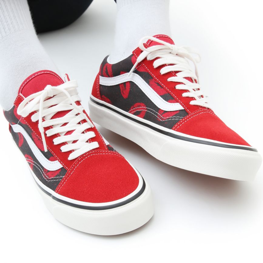 Tenis Bajas Vans Anaheim Factory Old Skool 36 DX Mujer Rojas | VN554P9EO34