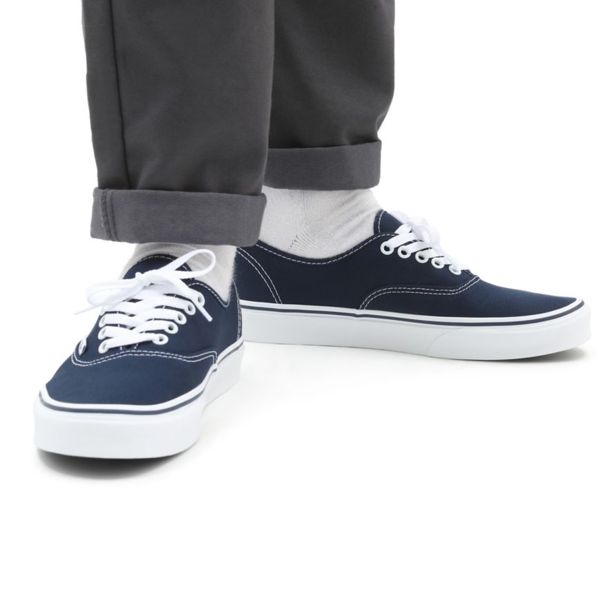 Tenis Bajas Vans Authentic Hombre Azul Marino | VN100L8KF72