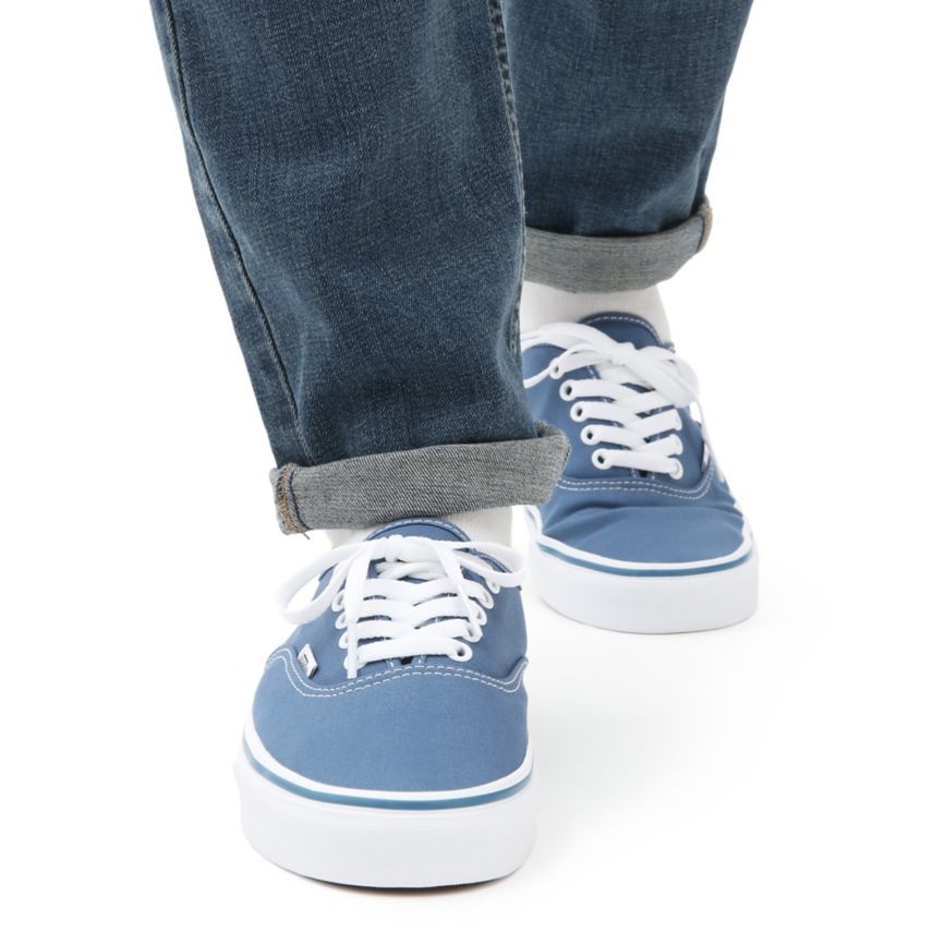 Tenis Bajas Vans Authentic Hombre Azul Marino | VN637Z2SZ74