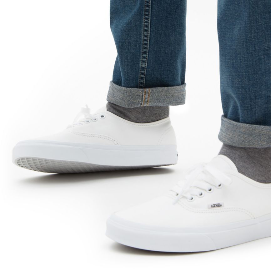 Tenis Bajas Vans Authentic Hombre Blancas | VN966N0EG10