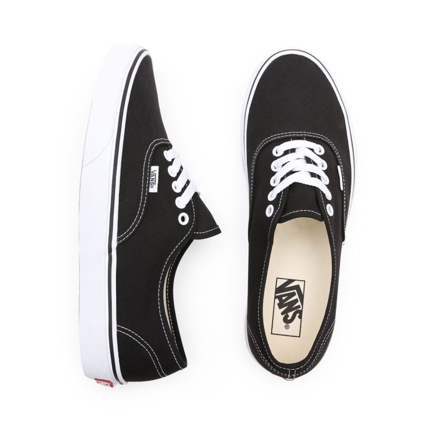 Tenis Bajas Vans Authentic Hombre Negras | VN080F8WE77