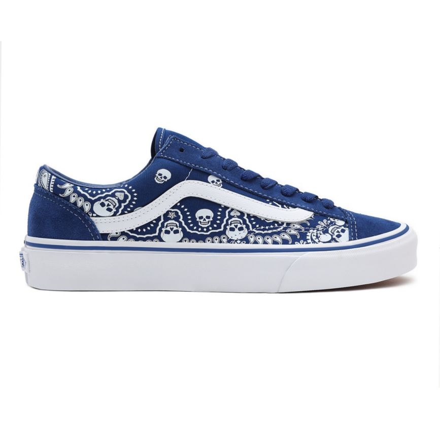 Tenis Bajas Vans Bandana Style 36 Mujer Azules | VN467U2RE05