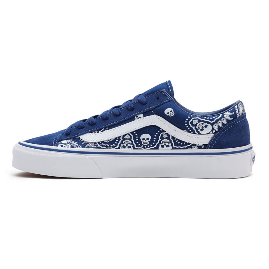 Tenis Bajas Vans Bandana Style 36 Mujer Azules | VN467U2RE05