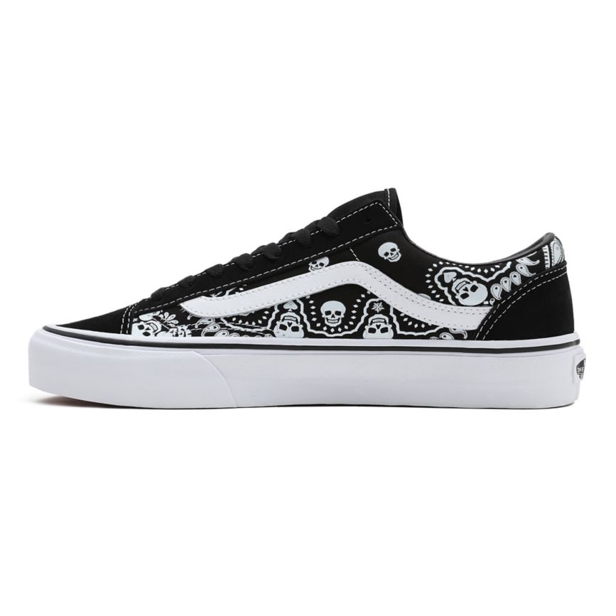 Tenis Bajas Vans Bandana Style 36 Mujer Negras | VN779Q2WK39