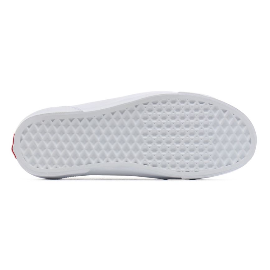 Tenis Bajas Vans Check Bess NI Mujer Blancas | VN851U6HM83