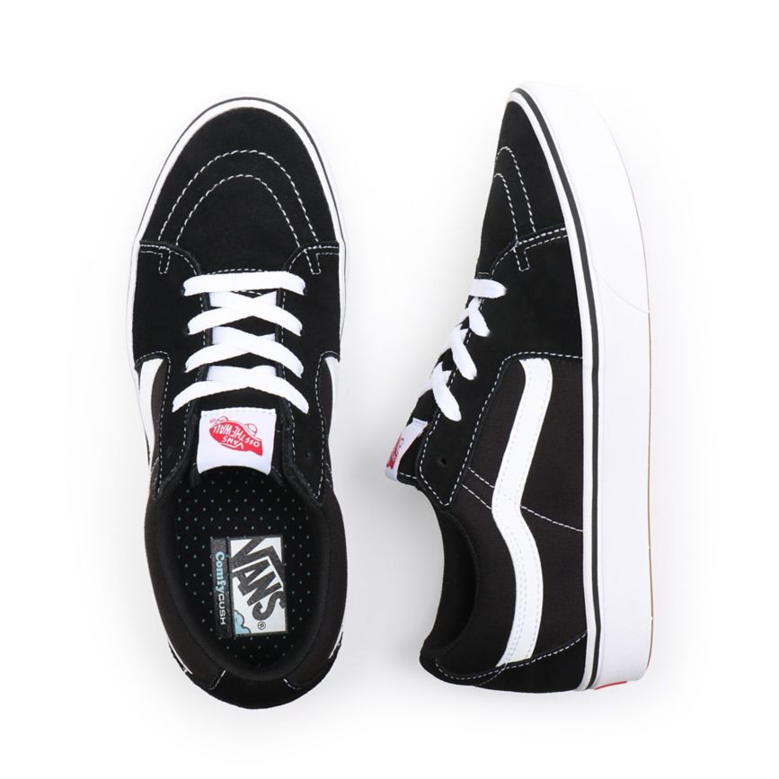 Tenis Bajas Vans Classic ComfyCush Sk8-Low Hombre Negras | VN912J5ZG27