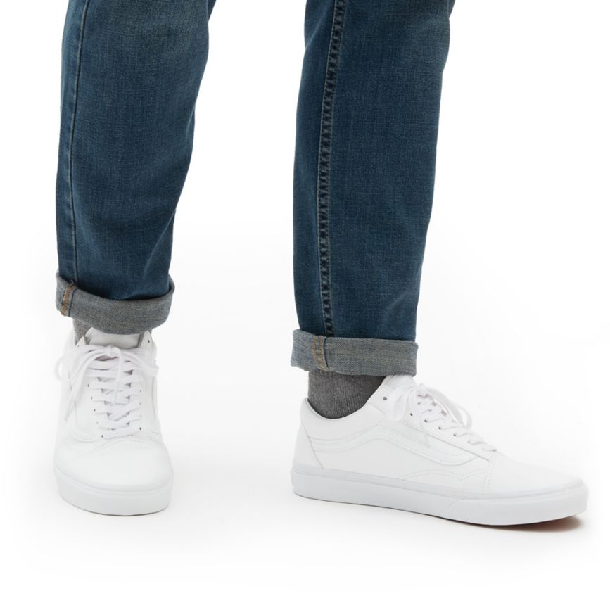 Tenis Bajas Vans Classic Tumble Old Skool Hombre Blancas | VN162Q8UY53
