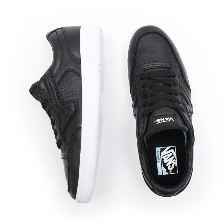 Tenis Bajas Vans Cuero Lowland CC Hombre Negras | VN285B9PJ09