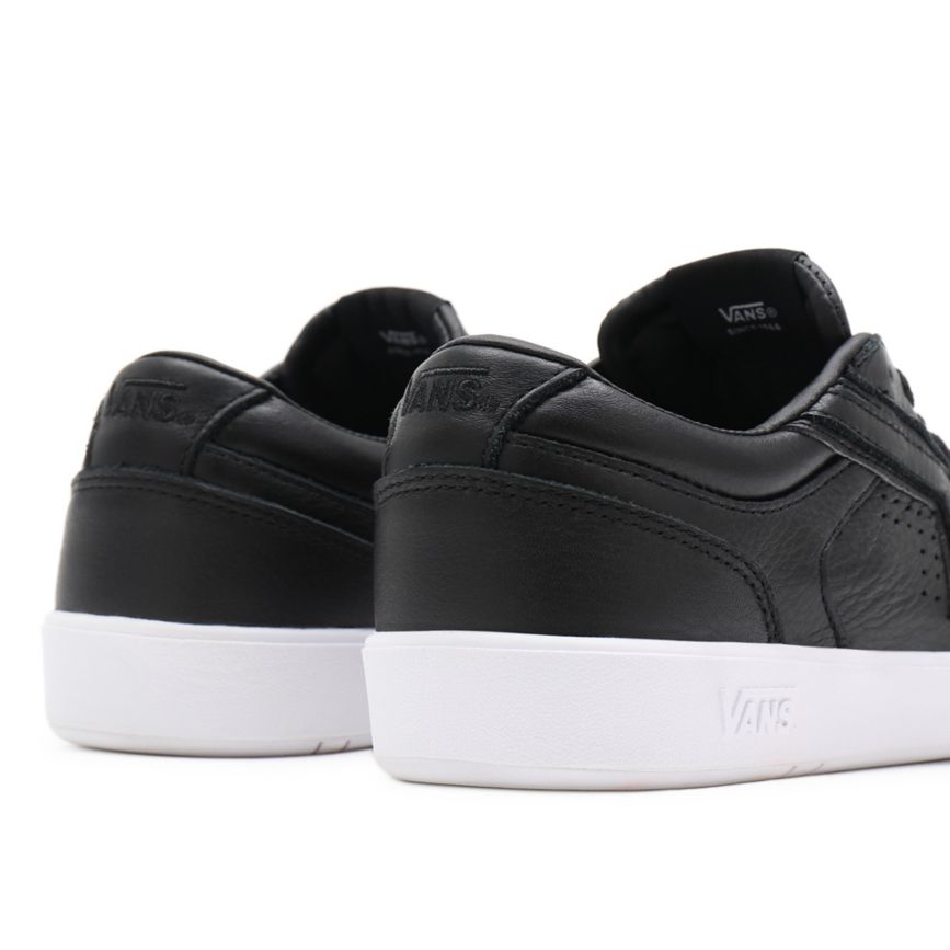 Tenis Bajas Vans Cuero Lowland CC Hombre Negras | VN285B9PJ09