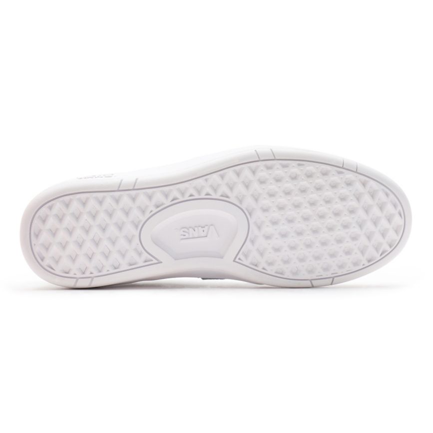 Tenis Bajas Vans Cuero Lowland CC Hombre Blancas | VN551Q2IJ55