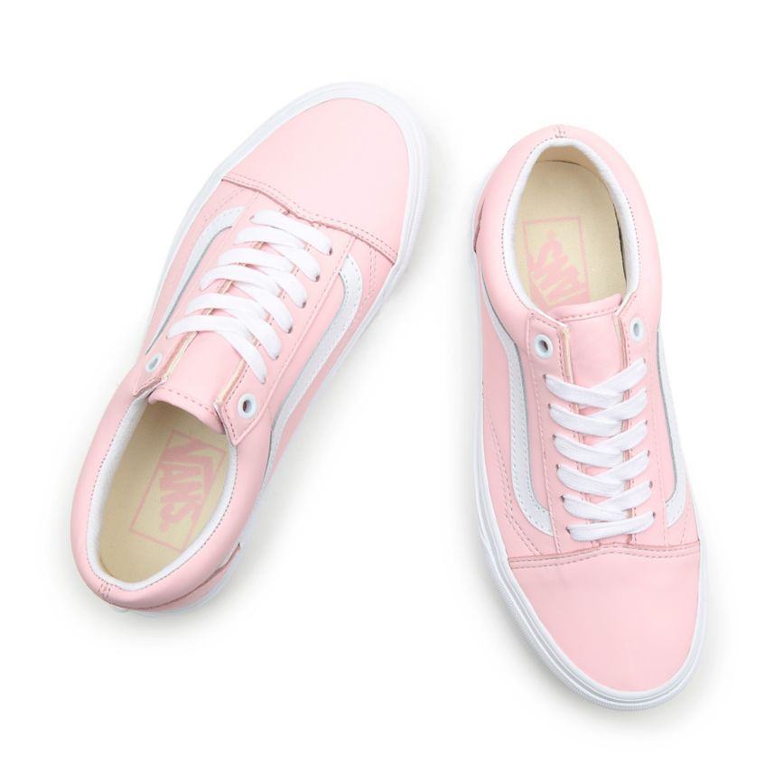 Tenis Bajas Vans Cuero Old Skool Mujer Rosas | VN179S2IS46
