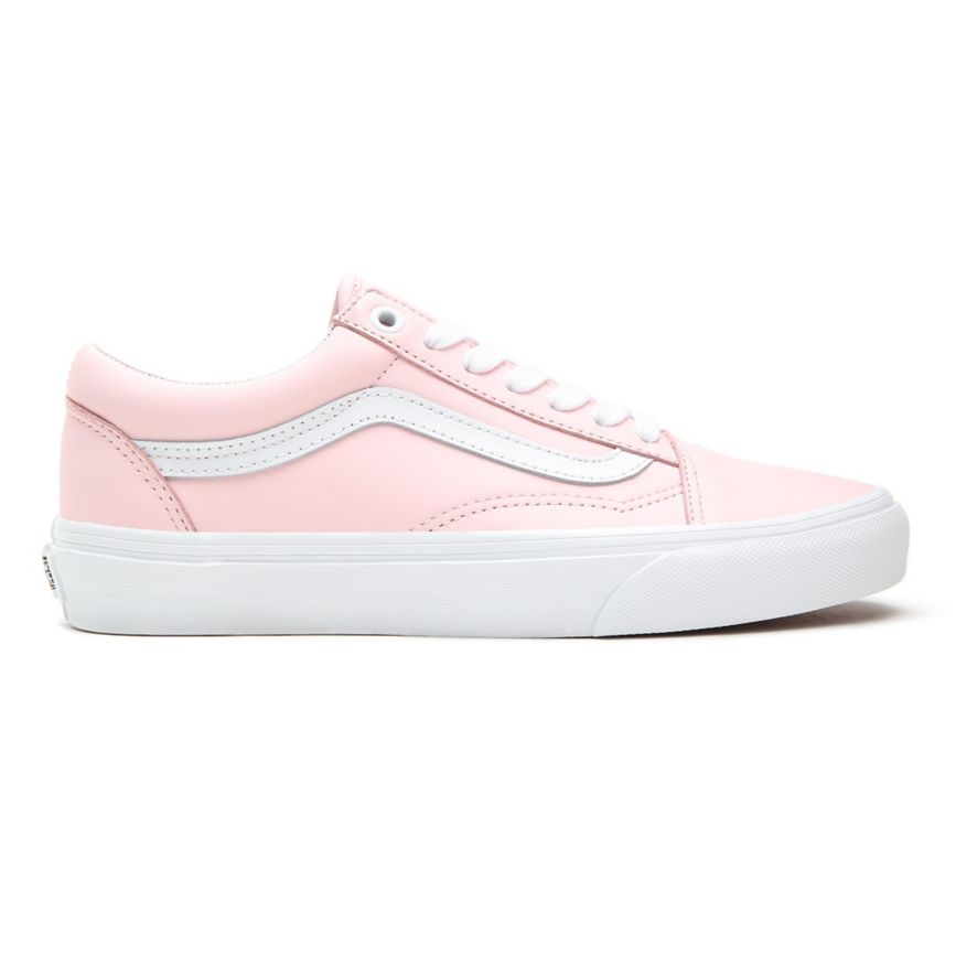 Tenis Bajas Vans Cuero Old Skool Mujer Rosas | VN179S2IS46