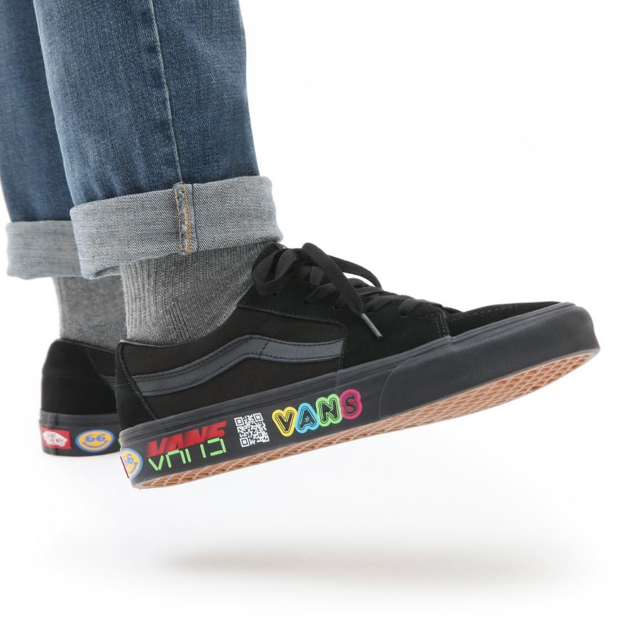 Tenis Bajas Vans Disruptive SK8-Low Hombre Negras | VN424J9VF60