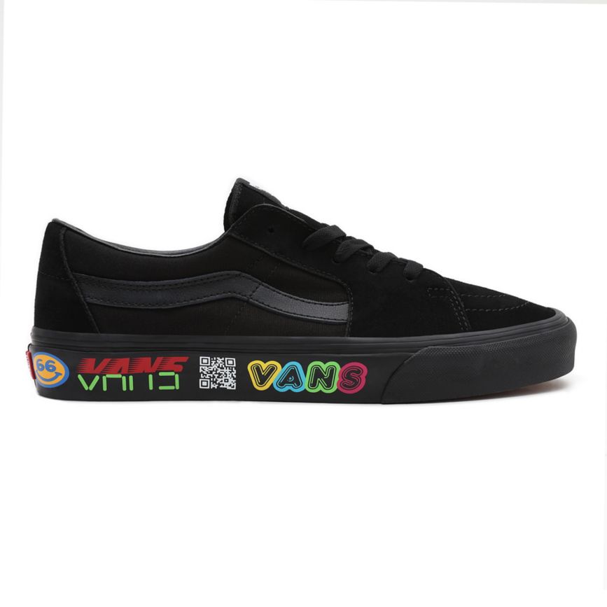 Tenis Bajas Vans Disruptive SK8-Low Hombre Negras | VN424J9VF60