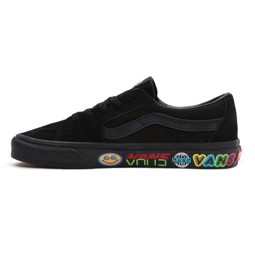 Tenis Bajas Vans Disruptive SK8-Low Hombre Negras | VN424J9VF60