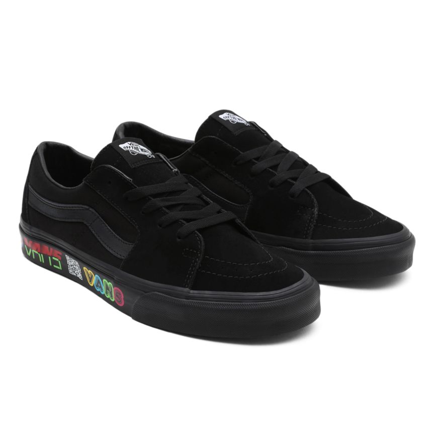 Tenis Bajas Vans Disruptive SK8-Low Hombre Negras | VN424J9VF60