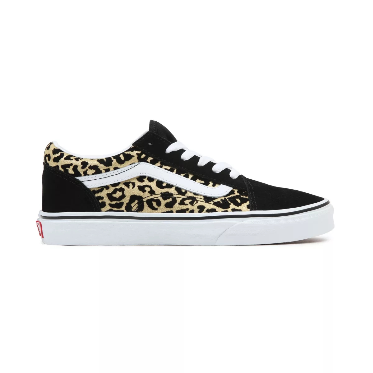 Tenis Bajas Vans Flocked Leopard Old Skool Niños Negras | VN277E3YT66