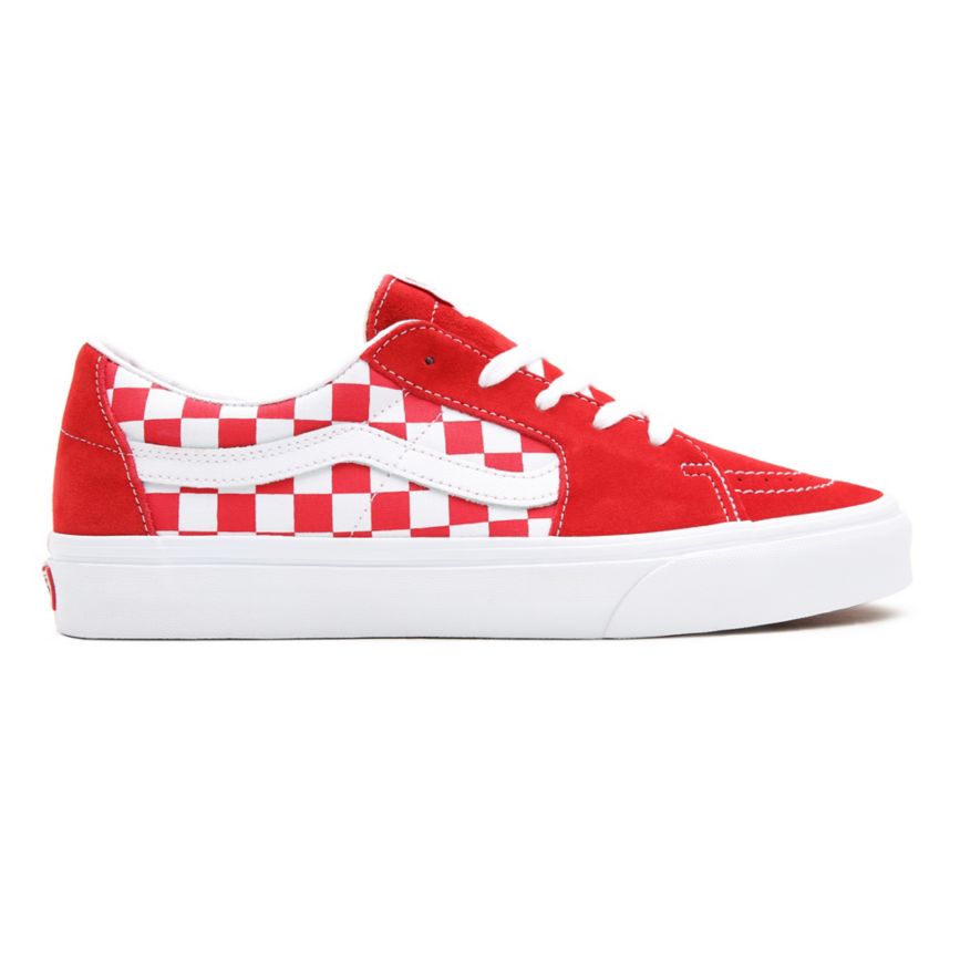 Tenis Bajas Vans Lona Suede SK8-Low Hombre Rojas | VN032L2BV39