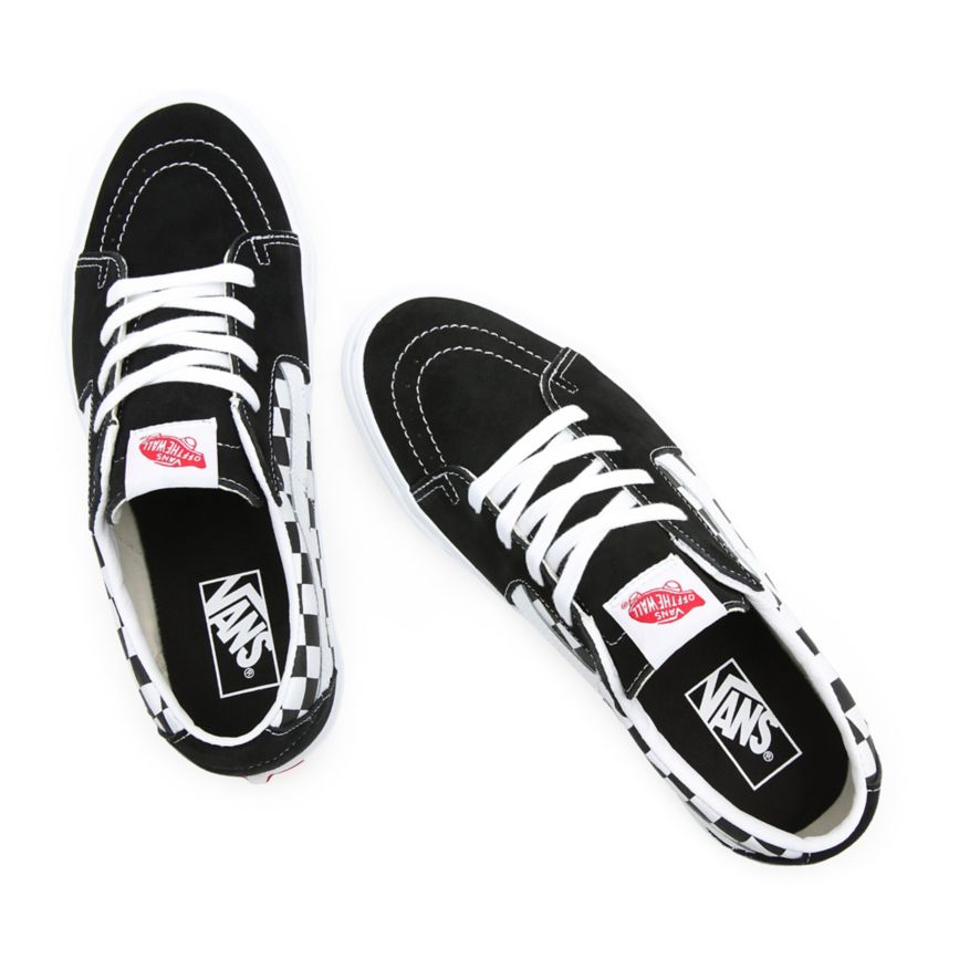 Tenis Bajas Vans Lona Suede SK8-Low Mujer Negras | VN185V4RC93