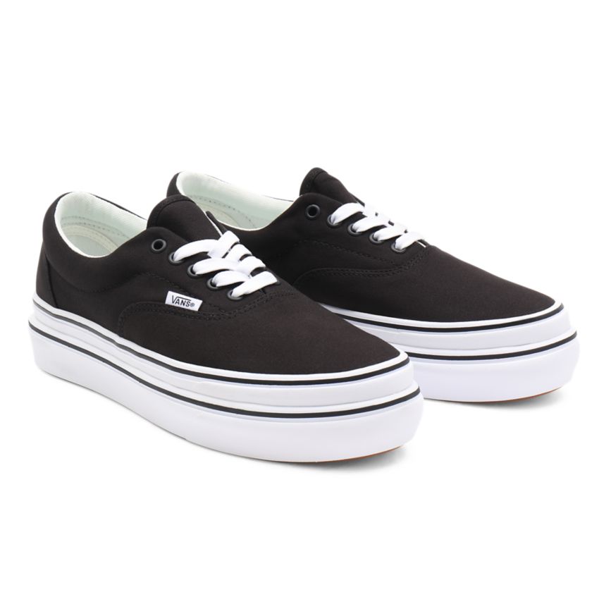 Tenis Bajas Vans Lona Super ComfyCush Era Mujer Negras | VN868N4XM52