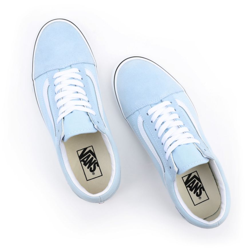 Tenis Bajas Vans Old Skool Hombre Azules Claro | VN360T9IR30
