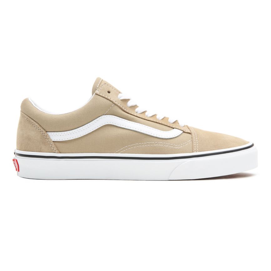 Tenis Bajas Vans Old Skool Mujer Beige | VN060G8TK24