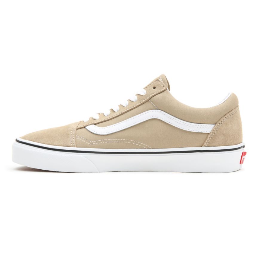 Tenis Bajas Vans Old Skool Mujer Beige | VN060G8TK24