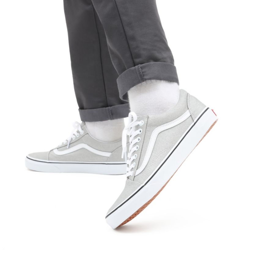 Tenis Bajas Vans Old Skool Mujer Gris | VN069O7HZ91