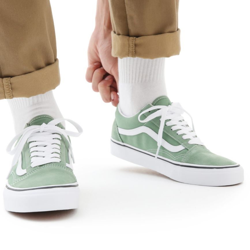 Tenis Bajas Vans Old Skool Mujer Verde | VN597W2TK33