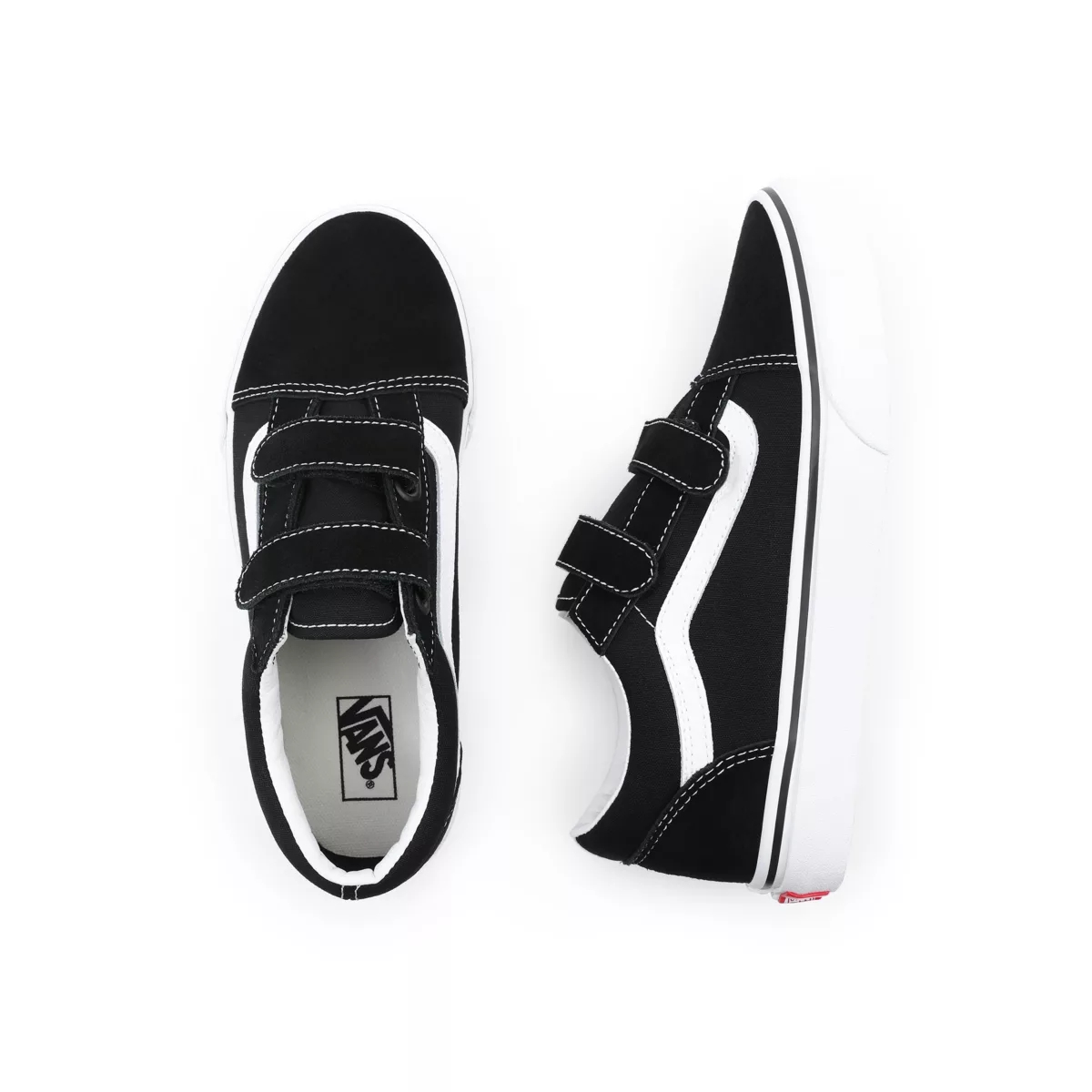 Tenis Bajas Vans Old Skool V Niños Negras | VN222X4FY26