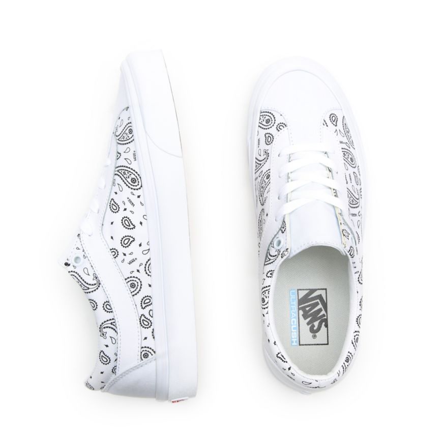 Tenis Bajas Vans Paisley Bold NI Mujer Blancas | VN722Z9FB33