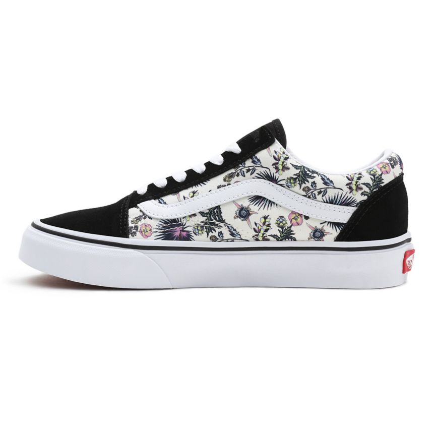 Tenis Bajas Vans Paradise Floral Old Skool Mujer Negras | VN763N4HH40