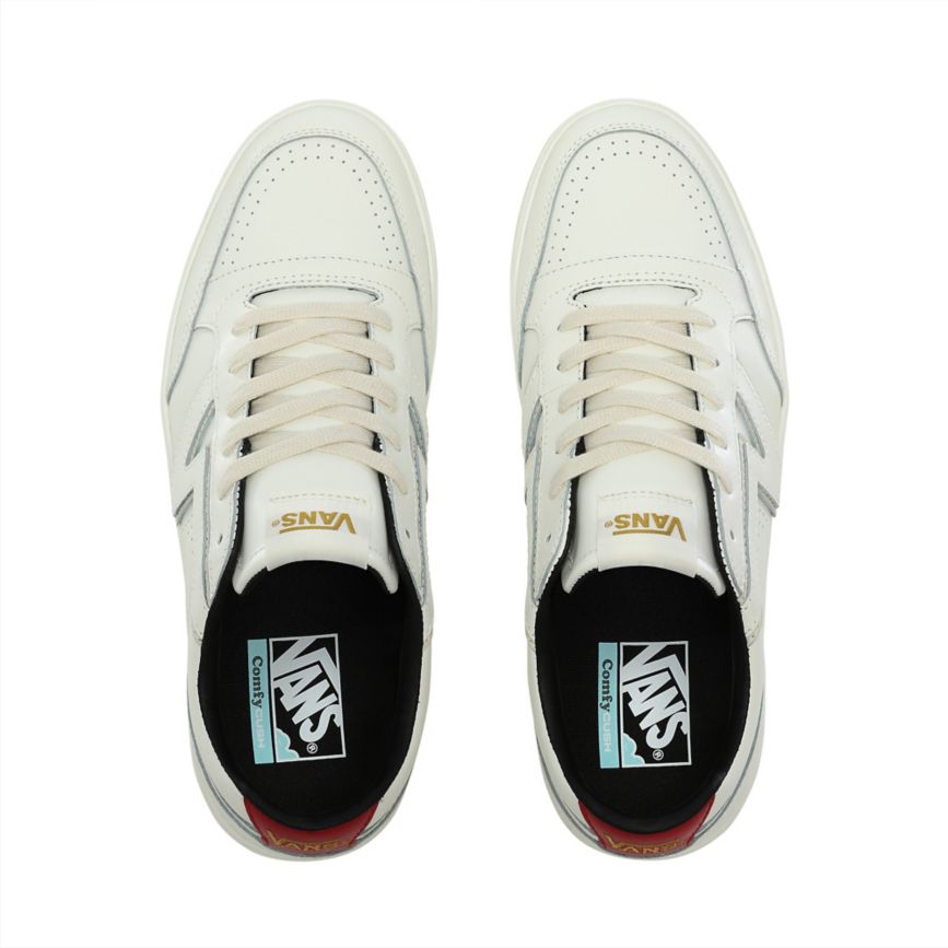 Tenis Bajas Vans Premium Lowland ComfyCush Mujer Blancas | VN930L0VB81