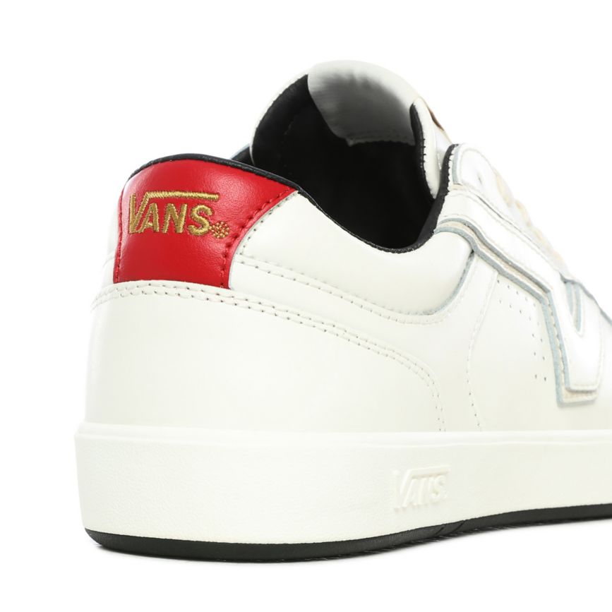 Tenis Bajas Vans Premium Lowland ComfyCush Mujer Blancas | VN930L0VB81