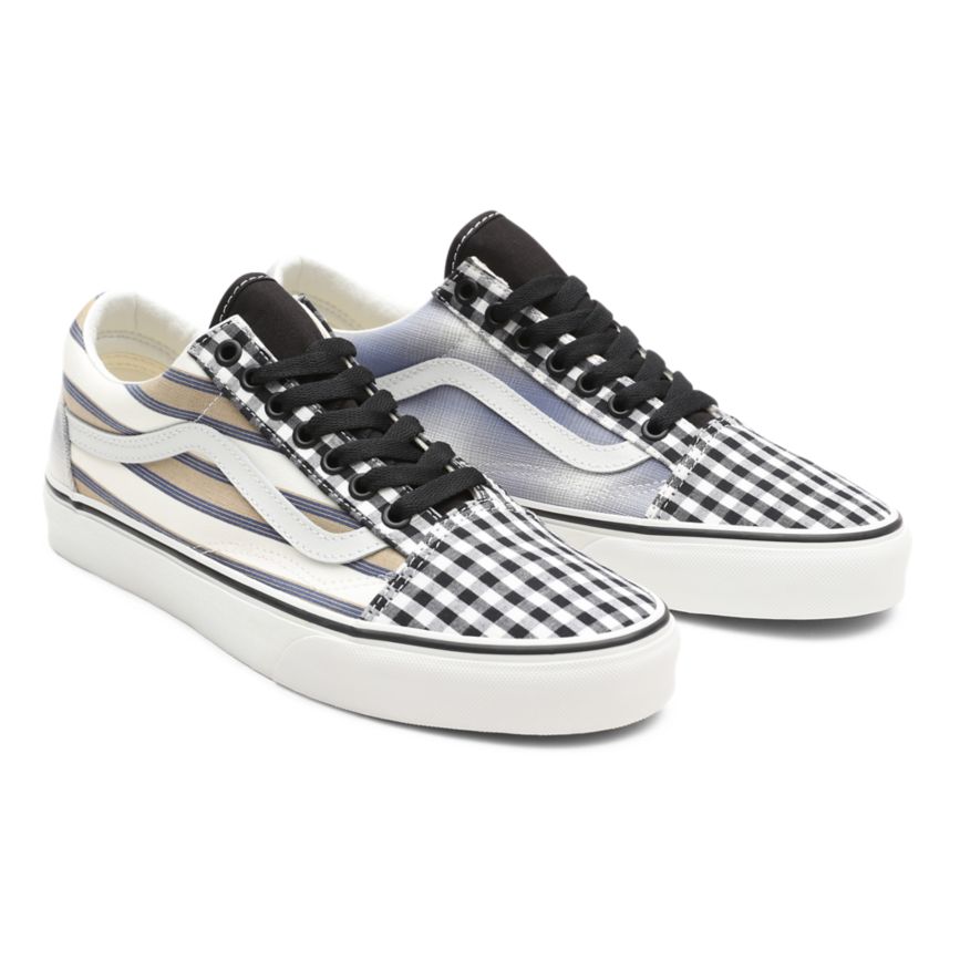 Tenis Bajas Vans Prep Retro Old Skool Hombre Blancas | VN441A1PO34