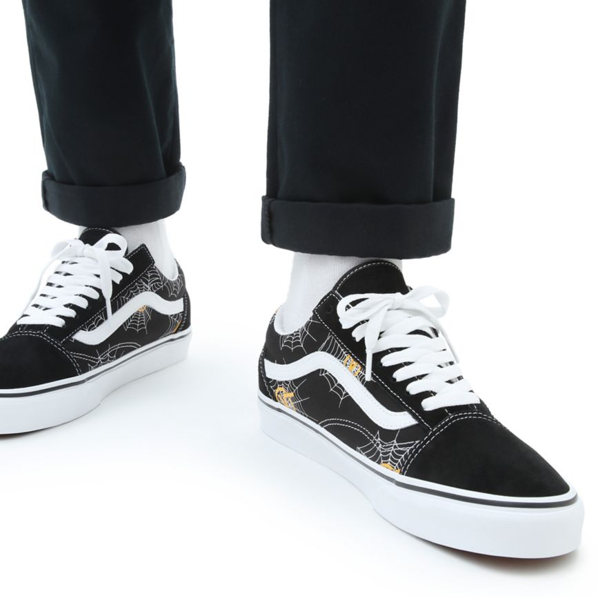 Tenis Bajas Vans Printed Old Skool Hombre Negras | VN380R6BG84