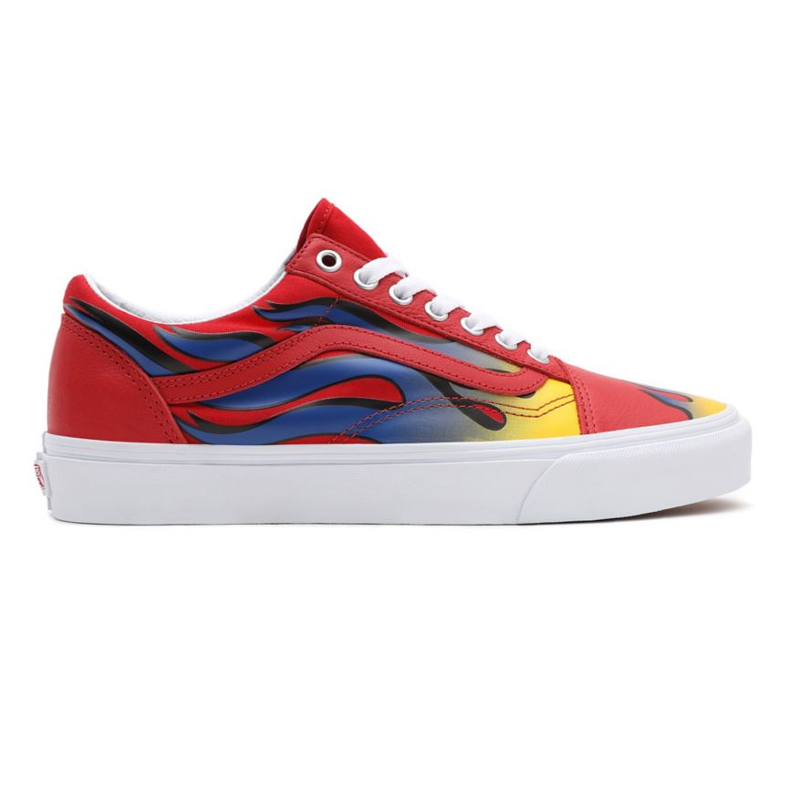 Tenis Bajas Vans Racer Old Skool Hombre Rojas | VN429P6GT85