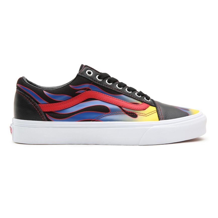 Tenis Bajas Vans Racer Old Skool Mujer Negras | VN718K8FQ15