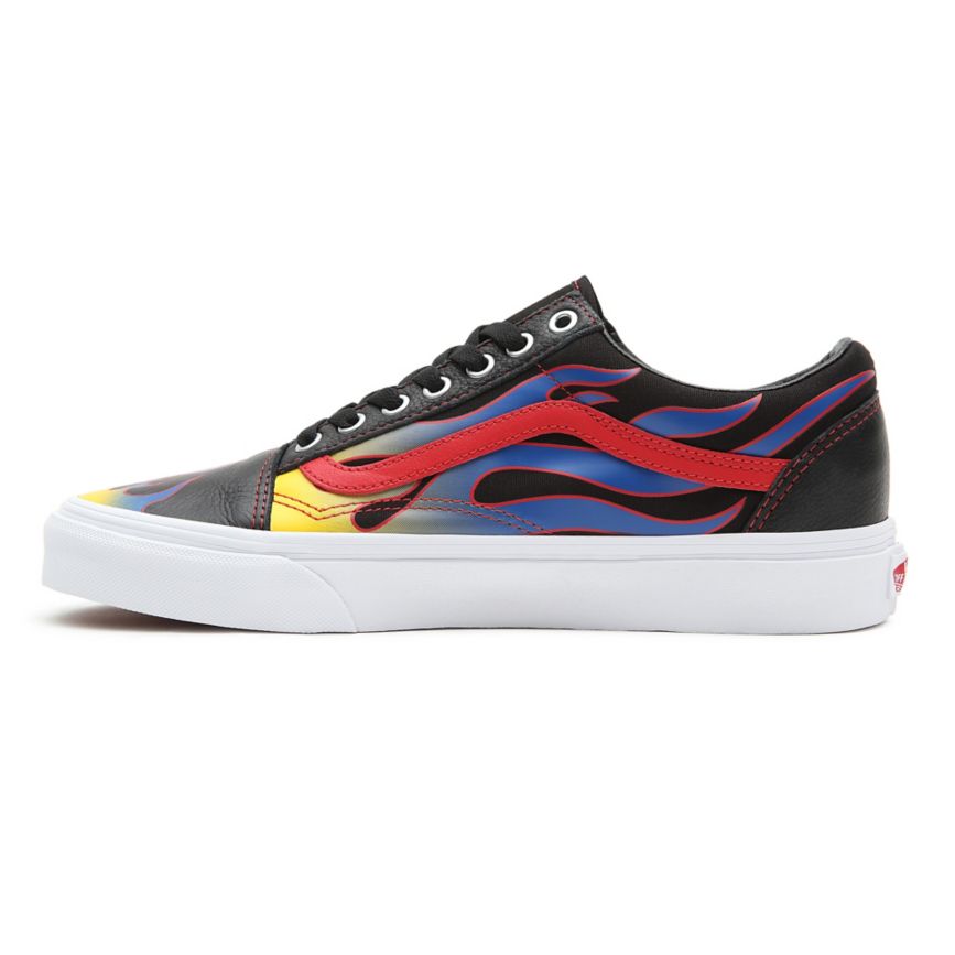 Tenis Bajas Vans Racer Old Skool Mujer Negras | VN718K8FQ15