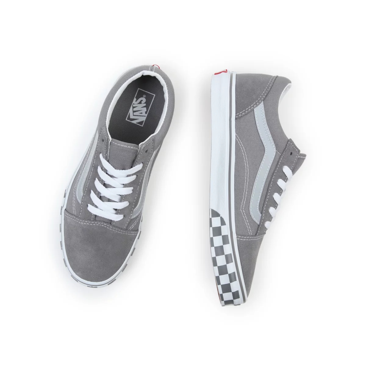 Tenis Bajas Vans Reflective Sidestripe Old Skool Niños Gris | VN301E9NG23