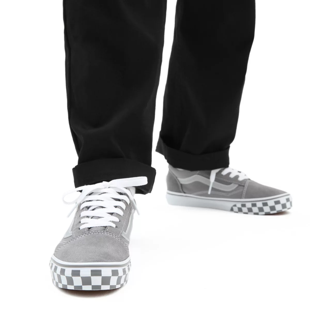 Tenis Bajas Vans Reflective Sidestripe Old Skool Niños Gris | VN301E9NG23