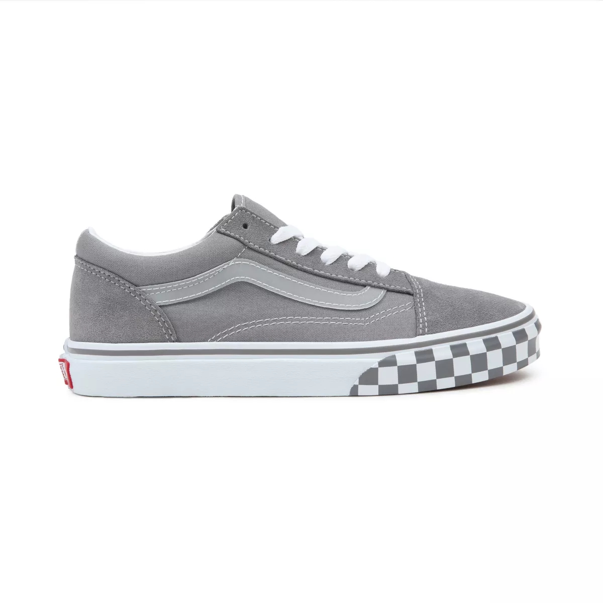 Tenis Bajas Vans Reflective Sidestripe Old Skool Niños Gris | VN301E9NG23